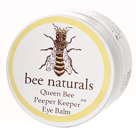 Queen Bee Naturals Best Eye Balm Peeper Keeper - Eyelid Cream Helps Reduce Crows Feet, Wrinkles & Fine Lines - Pure Anti Aging Restorative Moisturizes Your Skin - Vitamin E   10 Organic Nutrient Oils