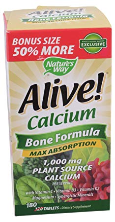 Nature's Way, Calcium Alive Bonus Pack, 180 Tablets
