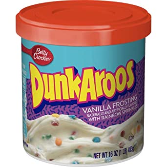 Betty Crocker Dunkaroos Vanilla Icing Frosting with Rainbow Sprinkles - (1 Pack, 16oz)