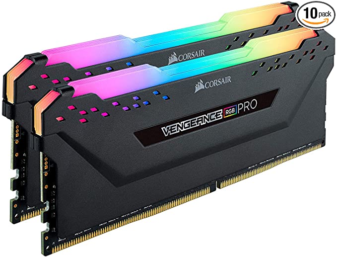 CORSAIR Vengeance RGB PRO 64GB (2x32GB) DDR4 3000 (PC4-24000) C16 Desktop Memory – Black