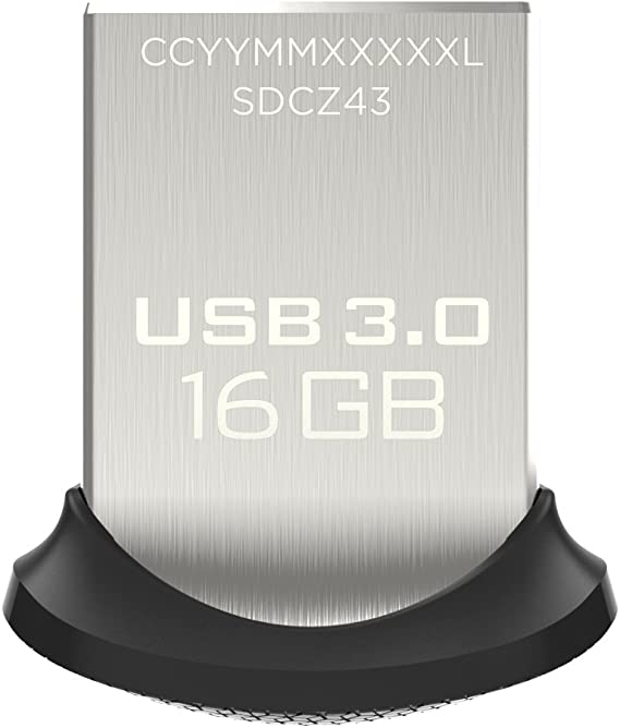 SanDisk Ultra Fit 16GB USB 3.0 Flash Drive SDCZ43-016G-G46