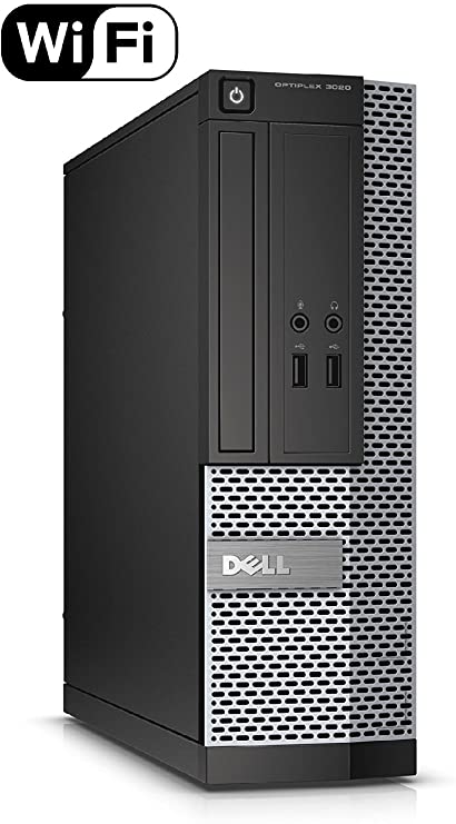 Dell Optiplex 3020 SFF Slim Desktop Computer, Intel Core i3 4130 3.40 GHz, 4GB RAM, 500GB HDD, DVDRW, USB 3.0, Windows 10 Pro 64 Bit (Renewed)