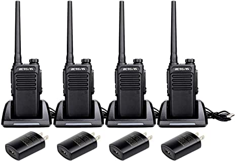 Retevis RT47V MURS Two-Way Radios Long Range License-Free, IP67 Waterproof Walkie-Talkie for Adults Hands-Free, Hard 2 Way Radios VOX (4 Pack)