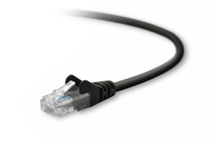 Belkin 30ft  CAT5E Black Patch Cord Snagless