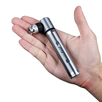 ICOCOPRO Mini Bike Pump - 160 PSI Fits Presta and Schrader Aluminum Alloy Mini Bike Air Pump-Reliable, Compact & Light - Bicycle Tire Pump for Road,Mountain and BMX Bikes