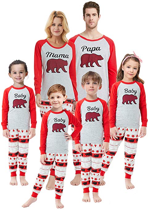 Matching Family Christmas Pajamas Boys Girls Deer Pjs Toddler Kids Children Sleepwear Baby Clothes Pyjamas Women XS