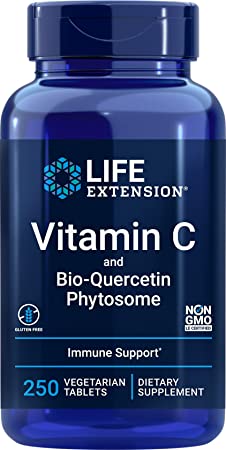 Vitamin C and Bio-Quercetin Phytosome 250 Vegetarian Capsules