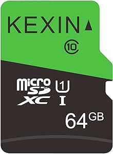 KEXIN Carte Micro SD 64Go Carte MicroSD 64 Go UHS-I U3 C10 Micro SDXC Carte TF 64 Giga Applicable pour Appareil Photo de Sport, Caméra Espion, Switch Pro, Dash Cam, Drone, etc.