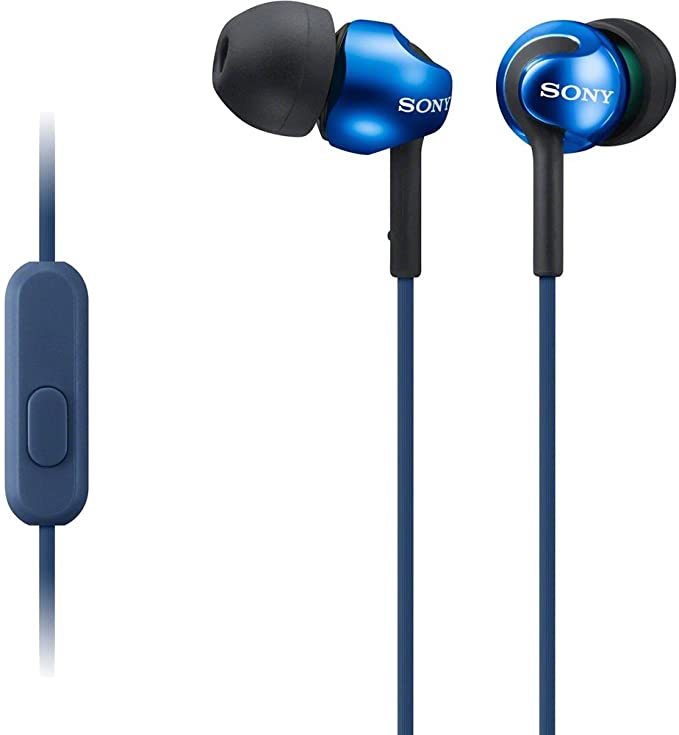 Sony Ex Monitor Headphones (Blue) - Stereo - Blue - Mini-Phone - Wired - 16 Ohm - 5 Hz - 24 Khz - G