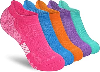 Ankle Socks for Women, Socks for Athletic Running Sports Hiking Low Cut Cushioned 3-5 Pairs