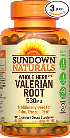 Sundown Naturals® Valerian Root Whole Herb 530 mg, 100 Capsules