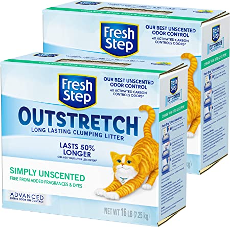 Fresh Step Outstretch Advanced Concentrated Clumping Litter with Febreeze Freshness