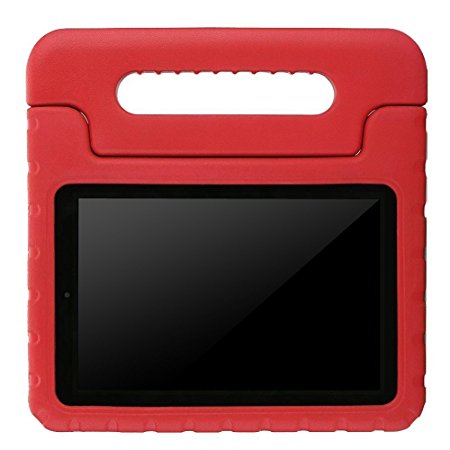 ANMANI Fire 7 2015 EVA Case - Kids Friendly Shock Proof, Convertible With Handle Stand Case for Fire 7 2015 Tablet (5th Generation - 2015 Release Only), Red