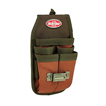 Bucket Boss Four-Barrel Tool Sheath with FlapFit in Brown, 54184