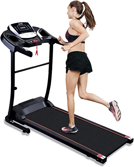 EPB Electric Treadmill, Folding, USB & Speakers, 7.5 MPH, Motorized Running Jogging Walking Machine for Home Use, Digital Control