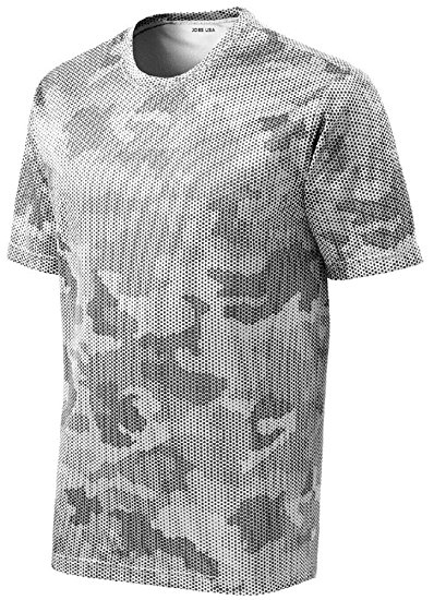 Mens or Youth CamoHex All Sport Moisture Wicking Shirts Youth XS-Adult 4XL