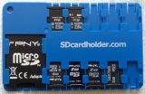 Micro SD card holder - BLUE