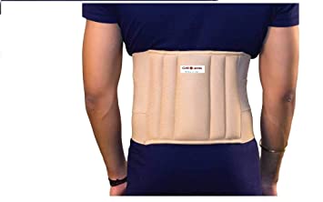 Orthowala ™ lumbar support belt Beige Color -Gold Series -Size -XL-40-44- Inches for Back Lumbar Support Pain Reliever Enhance Back Posture