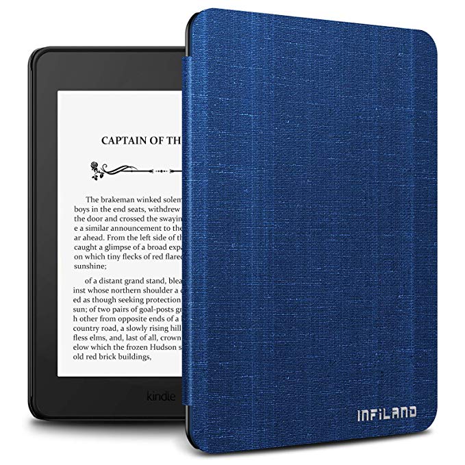 Infiland Case for Kindle Paperwhite (10th Generation-2018 Release), Thinnest and Lightest Cover Compatible with Amazon Kindle Paperwhite 2018 Release(Auto Sleep/Wake Function),Royal Blue