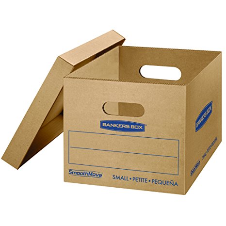 Bankers Box SmoothMove Classic Moving Boxes, Small, 15 x 12 x 10, 10 pk (7714901)
