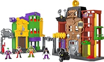 Fisher-Price Imaginext DC Super Friends Batman Toy, Crime Alley Playset with Figures & Accessories for Preschool Kids Ages 3  Years