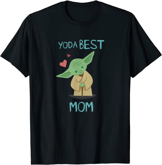 Star Wars Yoda Best Mom Yoda Chibi Portrait T-Shirt