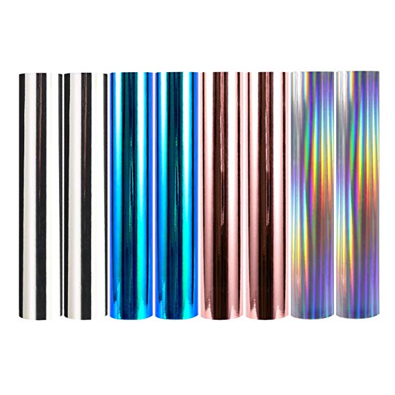 TECKWRAP Holographic Chrome Craft Vinyl Sheets, Aerospace Pack