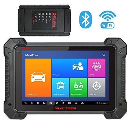 Autel MaxiCOM MK908 Ultimate Automotive Diagnostic Scan Tool with ADAS, ECU Coding, Full Bi-Directional Control, ABS Brake Bleed, OE-Level All Systems Diagnosis, Upgraded Ver. of MS908 MS906 MK808