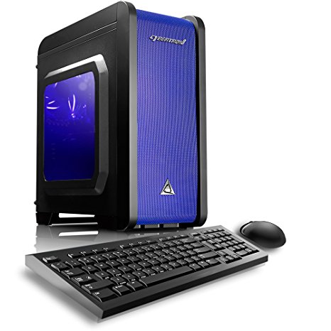 CybertronPC Electrum QS-A4 Gaming Desktop - AMD A4-7300 3.80GHz Dual-Core Processor, 8GB DDR3 Memory, AMD Radeon HD 8470D Graphics, 1TB Hard Drive, Microsoft Windows 10 Home 64-Bit