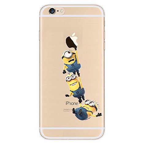 iPhone 6 6S / iPhone 6 6S Plus, New Cute Ultra Slim Case Cover,Despicable Me Minions, Zootopia, Cute 3D Cartoon TPU Silicone Protection Skin Case Cover for iPhone
