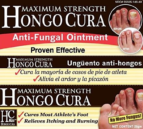Maximum Strength Hongo Cura Anti-Fungal Ointment, 28gm