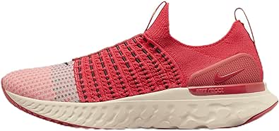 Nike React Phantom Run Flyknit 2 Men's Running Shoes (DV2145-600, Siren Red/Pearl White/Red Clay/Black) Size 12