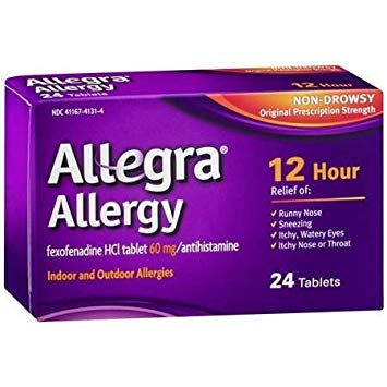 Allegra 12 Hour Allergy Relief 60mg Tablets - 3PC