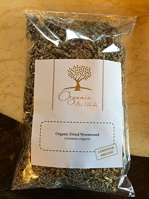 Organic Bio Herbs-Organic Dried Wormwood/Mugwort (Artemisia Vulgaris) 4 Oz.