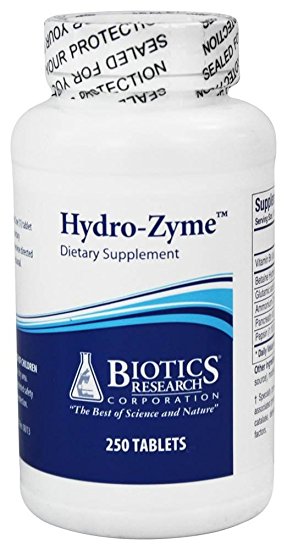 Biotics Research Hydro-Zyme -- 250 Tablets