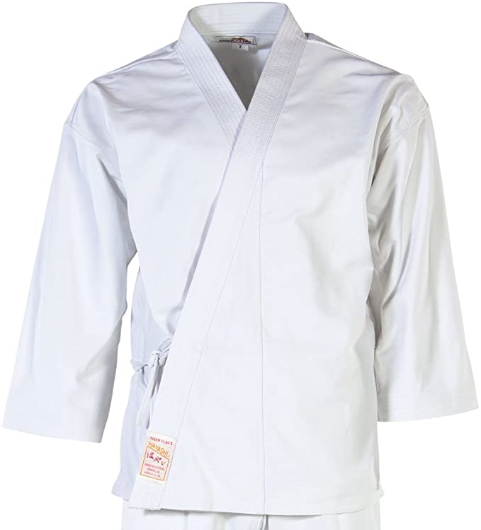 Tiger Claw Karate Uniform 100% Cotton White Hayashi (Top Only)