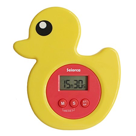 Shower Timer Alarm for Kids with Suction Cup Water Resistant Bathroom Kit Seiorca