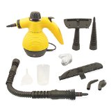 Handheld Multi-purpose Pressurized Steam Cleaner for stain removal curtains crevasses bed bug control car seats and more