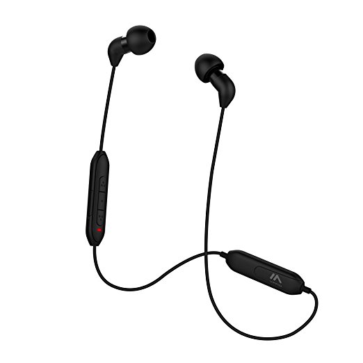 [VFAD] Bluetooth Headphones,Bluetooth V4.2 Wireless Sports EarBuds Sweatproof Stereo Earphones in Ear With Mic Headset Noise Cancelling Headphones (BLACK)