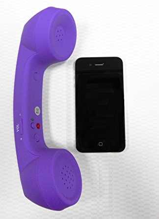 SANOXY® Purple Retro Classic Eliminate Radiation Telephone Handset For iPad 2 iPhone 4S iPhone 4 3GS