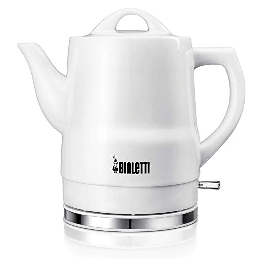 Bialetti (35025) 1.5 Liter Electric Ceramic Kettle, White