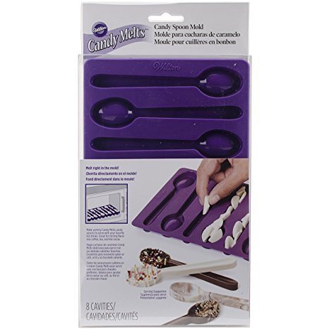 Wilton 2115-0229 Spoon-Shaped Silicone Candy Mold, Purple