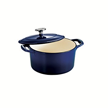 Tramontina Enameled Cast Iron Covered Round Dutch Oven, 3.5-Quart, Gradated Cobalt