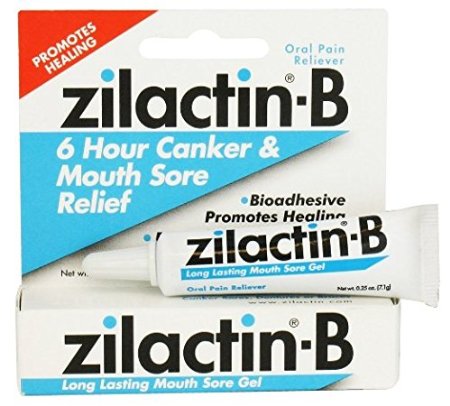 Zilactin-B Long Lasting Mouth Sore Gel - 0.25Fl Oz (Pack Of 2)