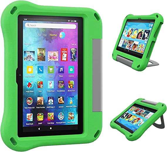 All-New 2022&2020 Tablet 8 Case for Kids - Auorld Shockproof Kids-Proof Light-Weight Case with Stand for Tablet 8-Green