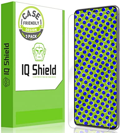 IQ Shield Screen Protector Compatible with Samsung Galaxy S20 Ultra (6.9 inch)(3-Pack)(Case Friendly) Anti-Bubble Clear Film