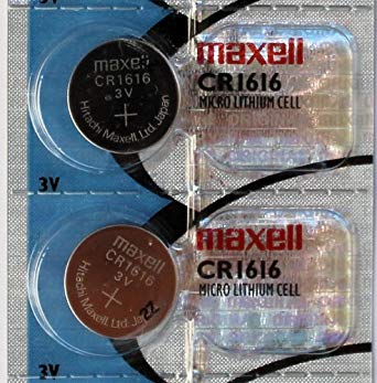 2PC MAXELL CR1616 Micro Lithium Coin Cell Battery - Made in Japan