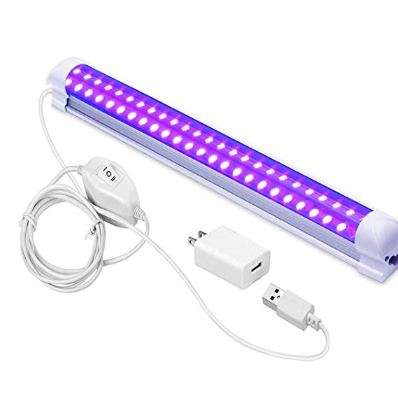 UV LED Black Light, LECIEL 10W UV Portable Blacklight for UV Poster, UV Art, Bedroom, Ultraviolet Light for Halloween and Blacklight Parties