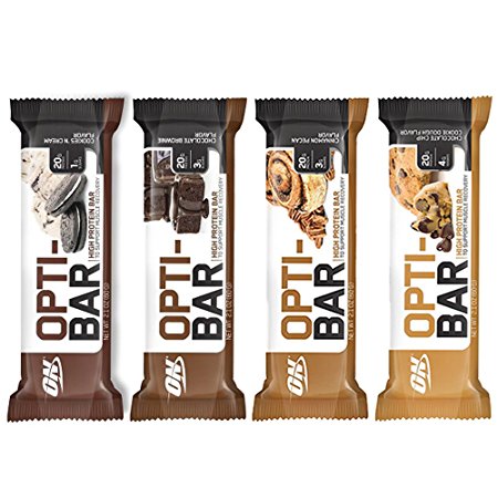 Optimum Nutrition High Protein Opti-Bar (12 Bars, Variety Pack)