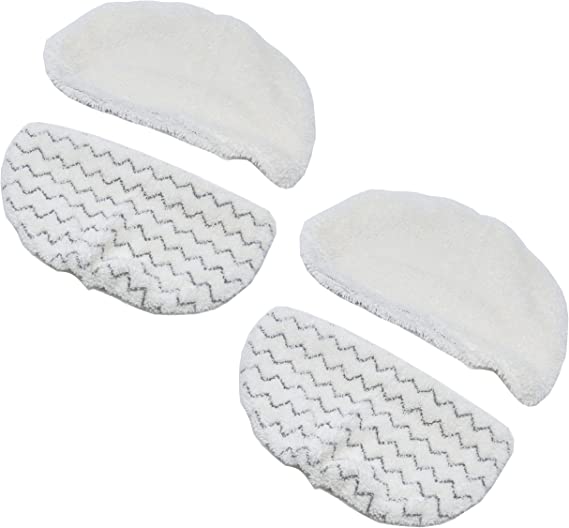 ZVac Replacement Bissell Steam Mop Pads Compatible with Bissell Powerfresh Steam Mop Fits 2181, 2075A, 2075H, 2075Q, 19404, 1806, 15441, 1544, 15443, 15446, 15448, 1544A, 1544B, 1940 & More - 4 Pack